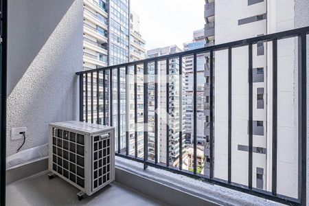 Sala/Cozinha - Varanda de apartamento para alugar com 1 quarto, 29m² em Pinheiros, São Paulo