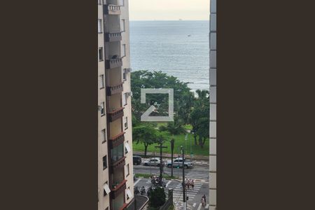 Vista da Sala de apartamento para alugar com 3 quartos, 135m² em Embaré, Santos