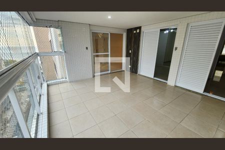 Varanda da Sala de apartamento para alugar com 3 quartos, 135m² em Embaré, Santos
