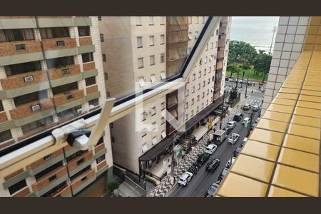 Vista da Sala de apartamento para alugar com 3 quartos, 135m² em Embaré, Santos