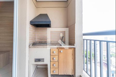 Varanda Gourmet de apartamento à venda com 3 quartos, 98m² em Vila Bastos, Santo André