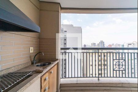 Varanda Gourmet de apartamento à venda com 3 quartos, 98m² em Vila Bastos, Santo André