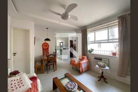 Sala  de apartamento à venda com 3 quartos, 80m² em Botafogo, Rio de Janeiro