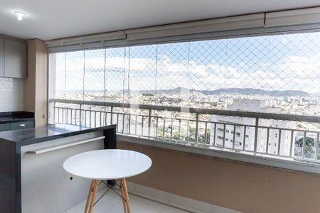 Varanda da Sala / gourmet de apartamento à venda com 3 quartos, 120m² em Caiçaras, Belo Horizonte