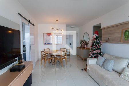 sala de apartamento à venda com 3 quartos, 120m² em Caiçaras, Belo Horizonte