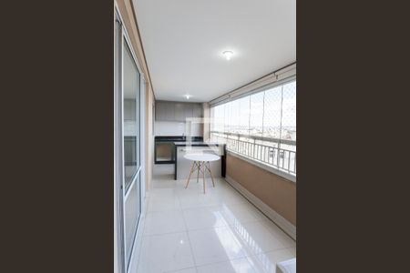 Varanda da Sala / gourmet de apartamento à venda com 3 quartos, 120m² em Caiçaras, Belo Horizonte