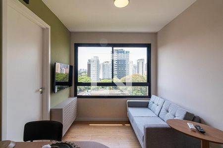 Sala de TV de apartamento para alugar com 2 quartos, 38m² em Indianópolis, São Paulo