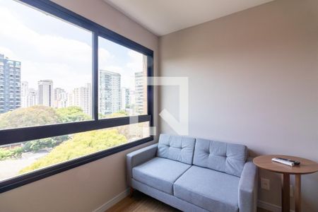 Sala de TV de apartamento para alugar com 2 quartos, 38m² em Indianópolis, São Paulo