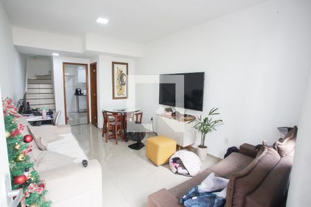 Sala de casa de condomínio à venda com 3 quartos, 87m² em Taquara, Rio de Janeiro