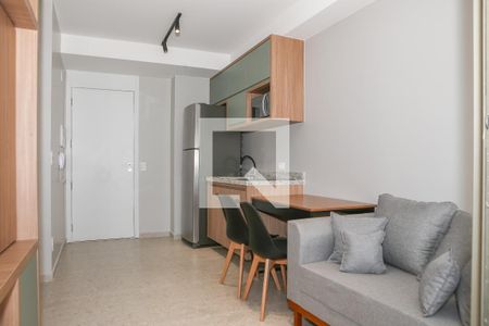 Sala e Cozinha de kitnet/studio para alugar com 1 quarto, 37m² em Perdizes, São Paulo