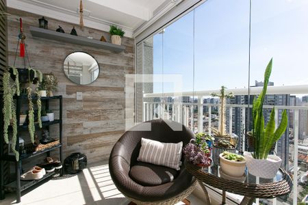 Varanda da Sala de apartamento à venda com 1 quarto, 67m² em Vila Zilda, São Paulo