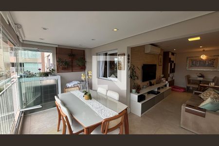Sala - Sala de Jantar Varanda de apartamento à venda com 3 quartos, 92m² em Vila Apiai, Santo André