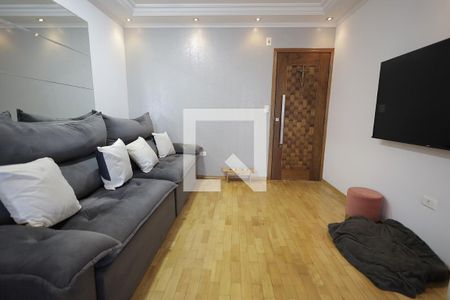 Sala de apartamento à venda com 3 quartos, 97m² em Vila Scarpelli, Santo André