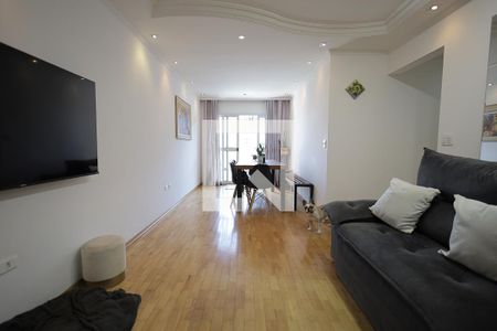 Sala de apartamento à venda com 3 quartos, 97m² em Vila Scarpelli, Santo André