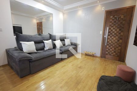 Sala de apartamento à venda com 3 quartos, 97m² em Vila Scarpelli, Santo André