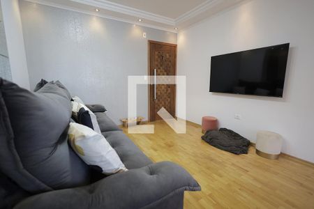 Sala de apartamento à venda com 3 quartos, 97m² em Vila Scarpelli, Santo André