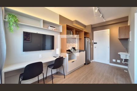 Sala/Cozinha/Área de serviço de apartamento para alugar com 1 quarto, 25m² em Pompeia, São Paulo