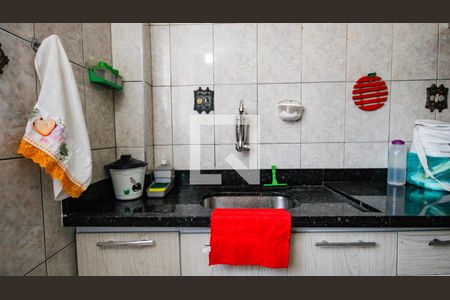 Cozinha de apartamento para alugar com 1 quarto, 50m² em Vila Assuncao, Praia Grande