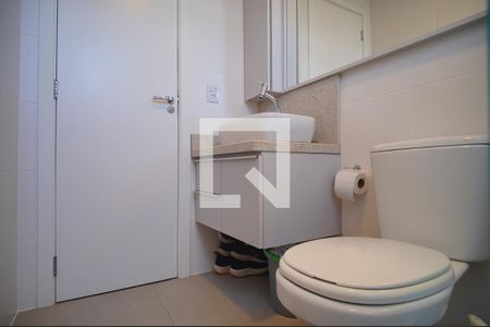 Banheiro de kitnet/studio à venda com 1 quarto, 21m² em Morro do Espelho, São Leopoldo