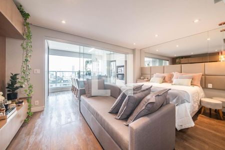 Sala de apartamento para alugar com 1 quarto, 42m² em Brooklin, São Paulo