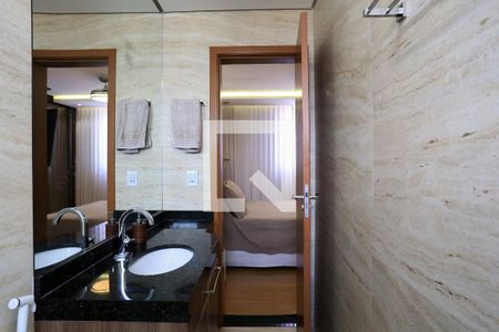 Banheiro da Suíte de apartamento à venda com 3 quartos, 85m² em Palmares, Belo Horizonte