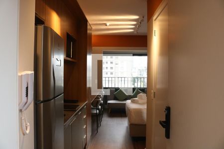 Cozinha de kitnet/studio para alugar com 1 quarto, 25m² em Perdizes, São Paulo