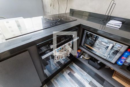 Sala/Cozinha de apartamento à venda com 1 quarto, 46m² em Vila Olímpia, São Paulo