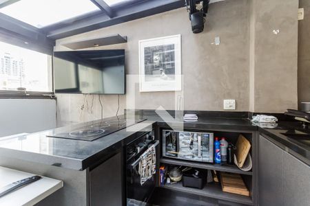 Sala/Cozinha de apartamento à venda com 1 quarto, 46m² em Vila Olímpia, São Paulo