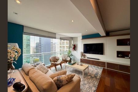 Sala  de apartamento para alugar com 2 quartos, 86m² em Cidade Monções, São Paulo