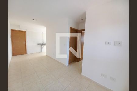 Sala de apartamento para alugar com 2 quartos, 47m² em Parque Sao Vicente, São Vicente