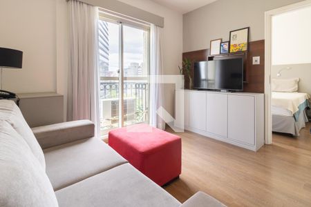 Sala de apartamento para alugar com 1 quarto, 37m² em Vila Olímpia, São Paulo