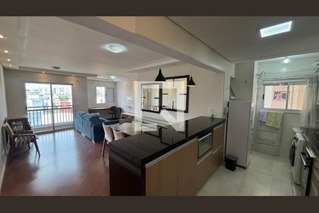 Sala - Sala de Jantar de apartamento para alugar com 1 quarto, 70m² em Vila Valparaíso, Santo André
