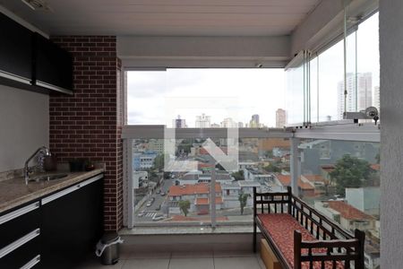 Varanda da Sala de apartamento à venda com 2 quartos, 74m² em Campestre, Santo André