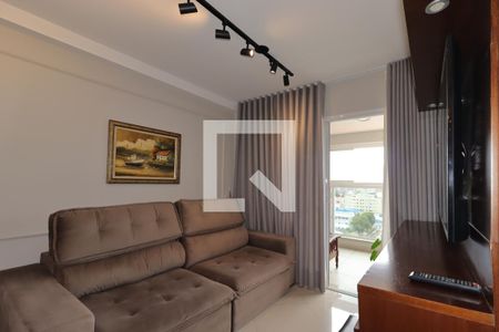 Sala de apartamento à venda com 2 quartos, 74m² em Campestre, Santo André
