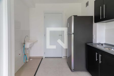 Sala - Cozinha - Lavanderia de apartamento para alugar com 1 quarto, 26m² em Vila Butantã, São Paulo