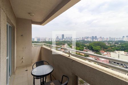 Varanda de apartamento à venda com 1 quarto, 34m² em Santo Amaro, São Paulo