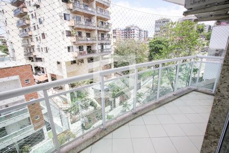 Varanda da Sala de apartamento à venda com 2 quartos, 61m² em Anil, Rio de Janeiro