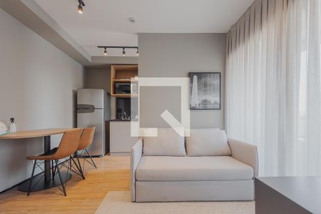 Sala de apartamento à venda com 1 quarto, 30m² em Jardins, São Paulo