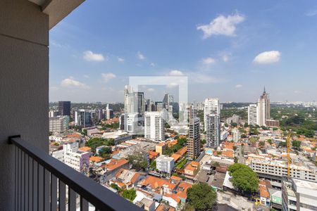 Vista/Varanda de kitnet/studio para alugar com 1 quarto, 27m² em Pinheiros, São Paulo