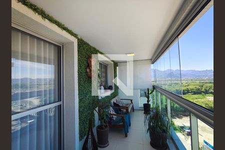 Varanda - Sala de apartamento à venda com 2 quartos, 73m² em Jacarepaguá, Rio de Janeiro