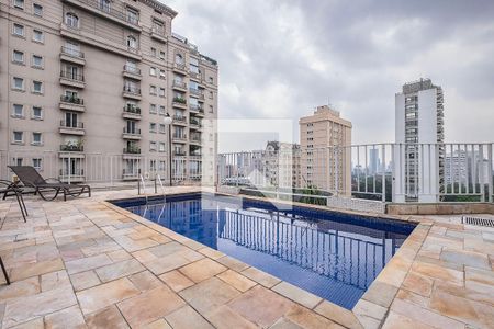 Piscina de apartamento para alugar com 1 quarto, 45m² em Jardim Paulistano, São Paulo