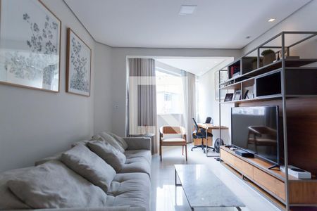 sala 1 de apartamento à venda com 3 quartos, 170m² em São Lucas, Belo Horizonte