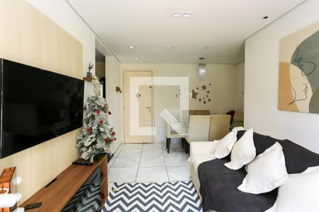 sala de apartamento à venda com 2 quartos, 53m² em Jardim Henriqueta, Taboão da Serra