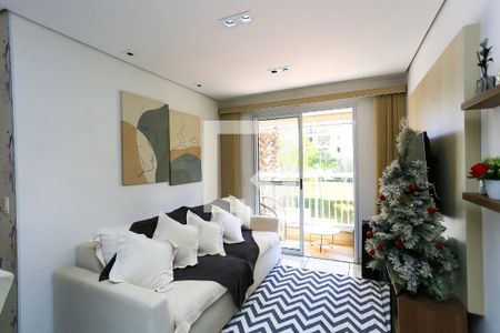 sala de apartamento à venda com 2 quartos, 53m² em Jardim Henriqueta, Taboão da Serra