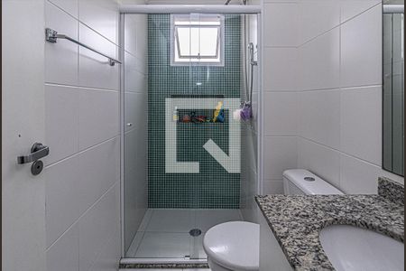 banheiro social_2 de apartamento à venda com 2 quartos, 68m² em Vila Gumercindo, São Paulo