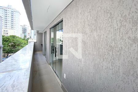 Varanda da Sala de apartamento à venda com 3 quartos, 157m² em Anchieta, Belo Horizonte