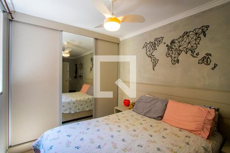 Quarto 1 - Suíte de apartamento à venda com 2 quartos, 57m² em Parque Sao Vicente, Santo André