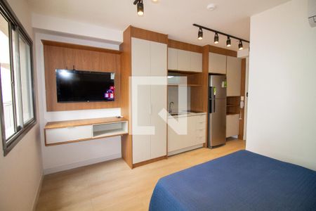 Sala / Quarto - Studio de kitnet/studio para alugar com 1 quarto, 25m² em Santo Amaro, São Paulo