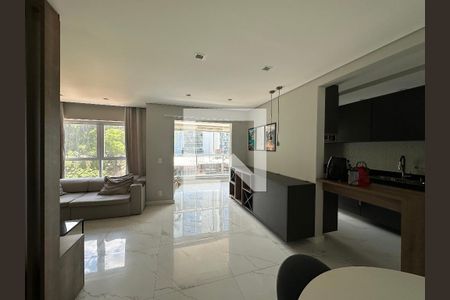 Sala de apartamento à venda com 1 quarto, 67m² em Empresarial 18 do Forte, Barueri