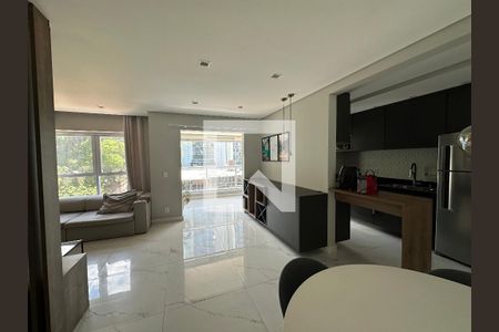 Sala de apartamento à venda com 1 quarto, 67m² em Empresarial 18 do Forte, Barueri